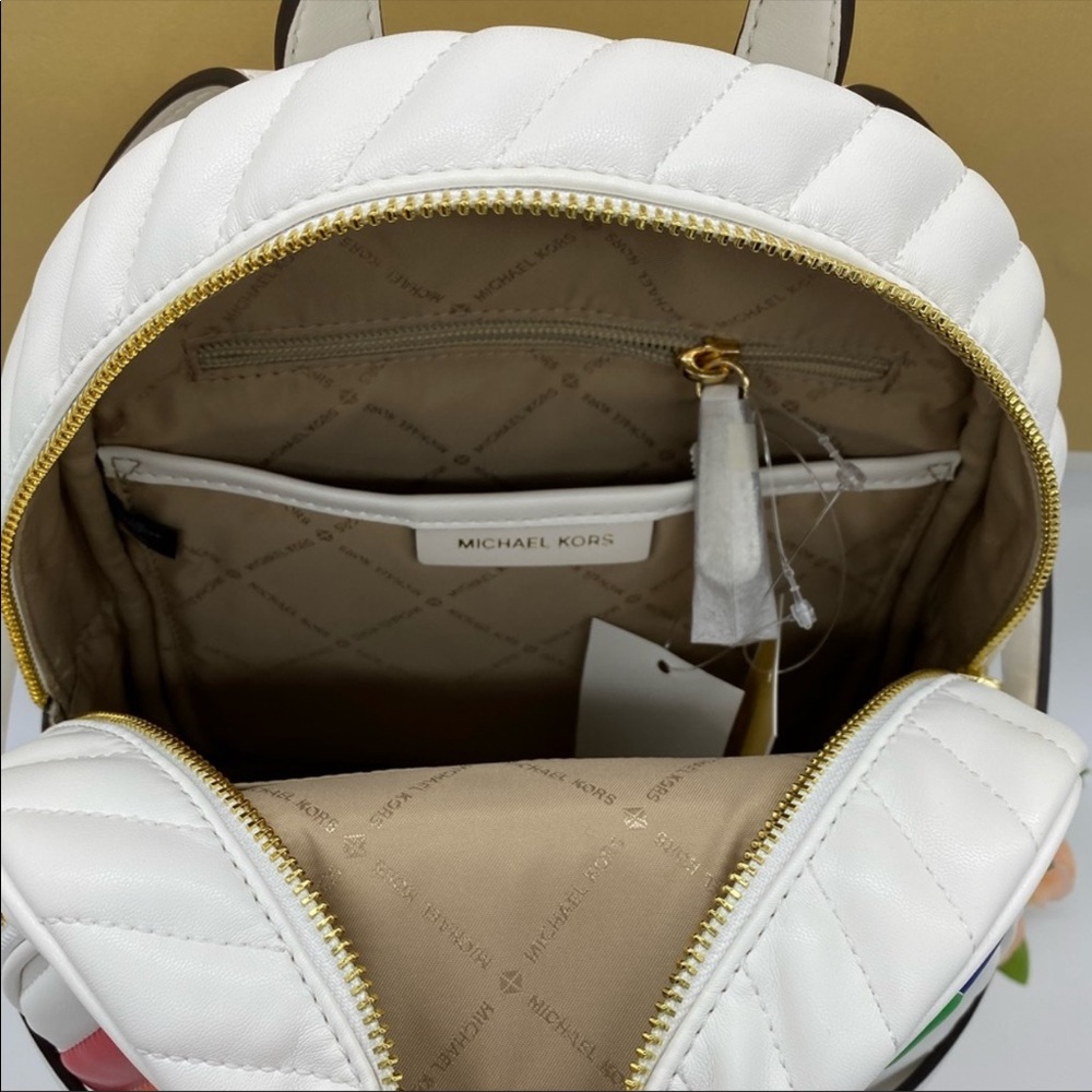 MICHAEL KORS ABBEY MD BACKPACK VEGAN FAUX LEATHER - Picture 7 of 16